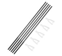 Sourcing Map Lot de 5 tiges de poussée en métal M2 x 28 mm Filetage à une extrémité 300 mm Longueur tige de chape en nylon 1,5 x 20 mm