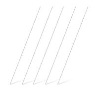 sourcing map Lot de 5 tiges rondes en acier inoxydable 316 de 2 mm de long, 350 mm de long, barres rondes en acier massif pour projets de bricolage industriel et travail du métal