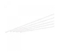 sourcing map Lot de 5 tiges rondes en plastique ABS blanc solide 2,5 mm x 250 mm pour modélisme, modélisme architectural, table de sable