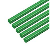 sourcing map Lot de 5 tiges rondes en plastique ABS styrène 18 x 500 mm pour bricolage, jouets, construction, modélisme architectural