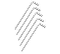 sourcing map Lot de 5 vis à boulon à angle droit en forme de L M8 x 150 mm, en acier inoxydable 304 en forme de L, longue vis à courbure carrée