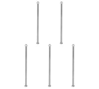 sourcing map Lot de 5 vis à tête hexagonale M6 x 180 mm en acier inoxydable 304, écrous, rondelles plates et de verrouillage, entièrement filetées, finition brillante pour maison, électronique