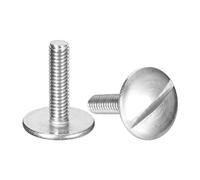sourcing map Lot de 5 vis à tête plate extra large M4 x 16 mm, boulons à tête ronde en acier inoxydable 304