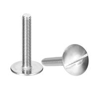 sourcing map Lot de 5 vis à tête plate extra large M5 x 30 mm, boulons à tête ronde en acier inoxydable 304