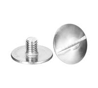 sourcing map Lot de 5 vis à tête plate extra large M5 x 8 mm, boulons à tête ronde en acier inoxydable 304