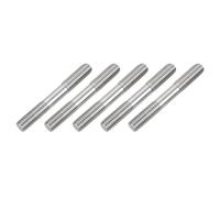 sourcing map Lot de 5 vis filetées à double extrémité M8 x 60 mm en acier inoxydable 304 pour l'entretien de la maison