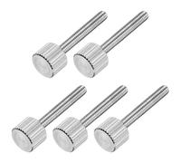 sourcing map Lot de 5 vis moletées M3 x 20 mm en acier inoxydable 304 à tête plate entièrement filetée pour maison, électronique, machine