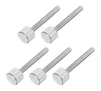 sourcing map Lot de 5 vis moletées M3 x 25 mm en acier inoxydable 304 à tête plate entièrement filetée pour maison, électronique, machine