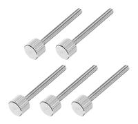 sourcing map Lot de 5 vis moletées M3 x 30 mm en acier inoxydable 304 à tête plate entièrement filetée pour maison, électronique, machine