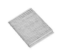 sourcing map Lot de 50 axes ronds en fer pour voiture, camion, bateau, hélicoptère, 3 mm x 60 mm, argenté