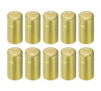sourcing map Lot de 50 bouchons thermorétractables en PVC pour bouteille de vin - 30 mm - Pour la fabrication de caves à vin et un usage domestique - Doré
