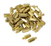 sourcing map Lot de 50 boulons pour carte mère de PC et PCB laiton ENTRETOISE M3 4 à 9 mm