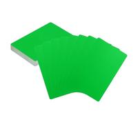 sourcing map Lot de 50 cartes de visite vierges en métal - 8,6 x 5,3 x 0,0 cm - En aluminium - Gravure au laser - Pour maison, bureau, bricolage, plaque cadeau, invitations, vert