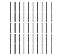 sourcing map Lot de 50 chevilles cylindriques en acier inoxydable 304 de 2,5 mm x 22 mm pour fixation d'étagère, noir