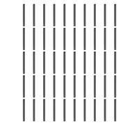 sourcing map Lot de 50 chevilles cylindriques en acier inoxydable 304 de 2 mm x 22 mm pour fixation d'étagère, noir