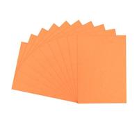 sourcing map Lot de 50 couvertures de reliure grain de cuir A4 160 g/m² papier texturé non perforé pour rapports commerciaux, orange rouge
