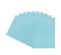 sourcing map Lot de 50 couvertures de reliure grain de cuir A4 180 g/m² Papier texturé non perforé pour rapports commerciaux, bleu sarcelle