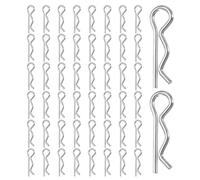 sourcing map Lot de 50 goupilles d'attelage M1,6 x 28 mm en acier inoxydable R Clips de retenue à ressort pour remorque, tondeuses, camions, camping-cars, machines, systèmes de verrouillage à