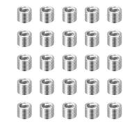 sourcing map Lot de 50 inserts de réparation de filetage hélicoïdal en acier inoxydable 304H M1,6 x 0,35 x 2D (3,2 mm) pour réparations automobiles