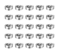 sourcing map Lot de 50 inserts de réparation de filetage hélicoïdal en acier inoxydable 304H M1,6 x 0,35 x 1D (1,6 mm) pour réparations automobiles