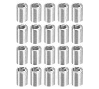 sourcing map Lot de 50 inserts filetés hélicoïdaux M6-1 x 3D en acier inoxydable 304, insert de réparation de filetage pour réparation de filetage en plastique et bois