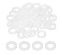 sourcing map Lot de 50 joints en silicone de 1,27 cm, joints toriques de 1,27 cm, joints de tuyau, rondelle de tuyau d'arrosage pour tuyau d'eau, robinet, pommeau de douche, joint de tuyau d'arrosage