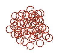 Sourcing map Lot de 50 joints toriques en silicone 16 mm Diamètre 13 mm Largeur 1,5 mm Largeur Joint d'étanchéité VMQ Rouge