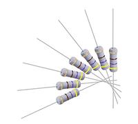 sourcing map Lot de 50 résistances 470 Ohm, 1 W de tolérance 5 % de film en oxyde métallique, plomb axial, ignifuge, pour projets électroniques et expériences de bricolage