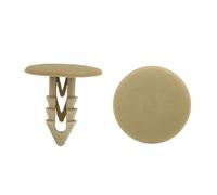 sourcing map Lot de 50 rivets en plastique pour porte de voiture, clips de fixation pour panneau de garniture, couleur kaki