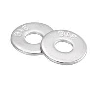 sourcing map Lot de 50 rondelles plates M5 en acier inoxydable 316, 5,3 mm DI x 15 mm DE D x 1,2 mm d'épaisseur, pour vis à boulons, réparation d'usines, cuisines, magasins et construction extérieure,