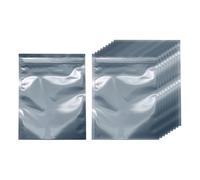 sourcing map Lot de 50 sacs antistatiques à double couche refermables pour GPU, disque dur, disque dur, SSD, lumières LED, appareils électroniques, gris foncé 18 x 13 cm