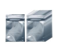 sourcing map Lot de 50 sacs antistatiques double couche refermables pour GPU, disque dur, disque dur, SSD, lumières LED, appareils électroniques, gris foncé semi-transparent 10,9 x 7,1 cm