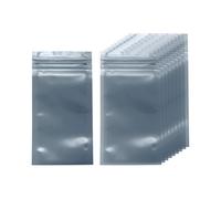 sourcing map Lot de 50 sacs antistatiques double couche refermables pour GPU, disque dur, disque dur, SSD, lumières LED, appareils électroniques, gris foncé semi-transparent 11,9 x 6,1 cm