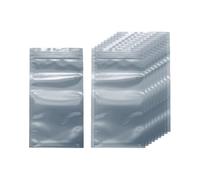 sourcing map Lot de 50 sacs antistatiques double couche refermables pour GPU, disque dur, disque dur, SSD, lumières LED, appareils électroniques, gris foncé semi-transparent 18 x 8,9 cm