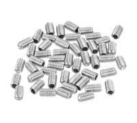 sourcing map Lot de 50 vis sans tête à six pans creux M3 x 5 mm en acier inoxydable 316, pour réparation d'instruments compacts, machines et équipements (argent)