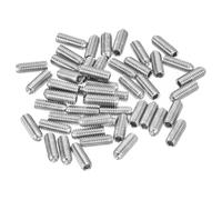 sourcing map Lot de 50 vis sans tête à six pans creux M3 x 8 mm en acier inoxydable 316, pour réparation d'instruments compacts, machines et équipements (argent)