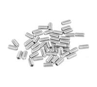 sourcing map Lot de 50 vis sans tête à six pans creux M4 x 8 mm en acier inoxydable 316, pour réparation d'instruments compacts, machines et équipements (argent)