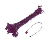 sourcing map Lot de 500 étiquettes en nylon de 17 cm pour étiquettes de prix, étiquettes en plastique, étiquettes pour vêtements, étiquettes avec ficelle - Violet