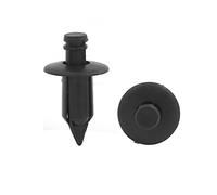 sourcing map Lot de 50attaches punaises Noir/garniture de porte en plastique rivets pour 7mm Trou