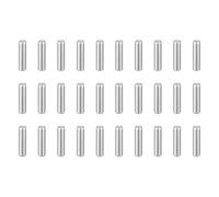 sourcing map Lot de 55 chevilles cylindriques en acier inoxydable 304 M1,5 x 6 mm pour appareils métalliques, meubles en bois, installation à faire soi-même, argent