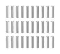 sourcing map Lot de 55 chevilles cylindriques M3 x 12 mm en acier inoxydable 304 pour appareils métalliques, meubles en bois, installation à faire soi-même, argent