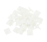 sourcing map Lot de 55 entretoises adhésives isolées en nylon pour carte de circuit imprimé, hauteur de support de 0,6 cm, convient aux trous de circuit imprimé de 4 mm à 4,3 mm de diamètre, blanc