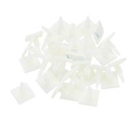 sourcing map Lot de 55 entretoises adhésives isolées en nylon pour carte de circuit imprimé, hauteur de support de 1,3 cm, convient aux trous de circuit imprimé de 4 mm à 4,3 mm de diamètre, blanc