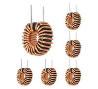 sourcing map Lot de 6 bobines d'inductance toroïde 47uH 15 A en fil de cuivre pour transformateurs, diamètre extérieur de 2,4 cm.