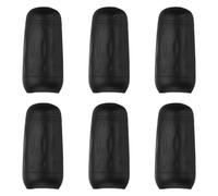 sourcing map Lot de 6 bouchons de bouteille en silicone pour voyage, anti-fuite, bouchons élastiques réutilisables pour la plupart des tailles, articles de toilette, sacs, essentiels, noir