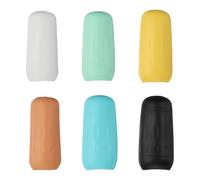 sourcing map Lot de 6 bouchons de bouteille en silicone pour voyage, anti-fuite, bouchons élastiques réutilisables, jaune/vert/bleu/rose/noir/blanc