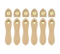 sourcing map Lot de 6 boucles magnétiques en cuir à coudre pour pochettes, vestes, loisirs créatifs, couture - Kaki