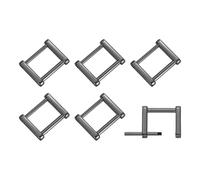 sourcing map Lot de 6 boucles rectangulaires à visser de 20 mm pour sac à main, sac à main, noir