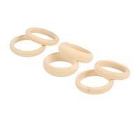 sourcing map Lot de 6 bracelets joncs en bois, 81 mm/79 mm/84 mm, diamètre extérieur 67 mm/59 mm/67 mm, anneaux ronds en bois naturel pour la fabrication de bijoux à la maison