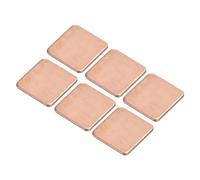 sourcing map Lot de 6 cales de dissipateur thermique en cuivre pour dissipateur thermique 15 mm x 15 mm x 1,2 mm